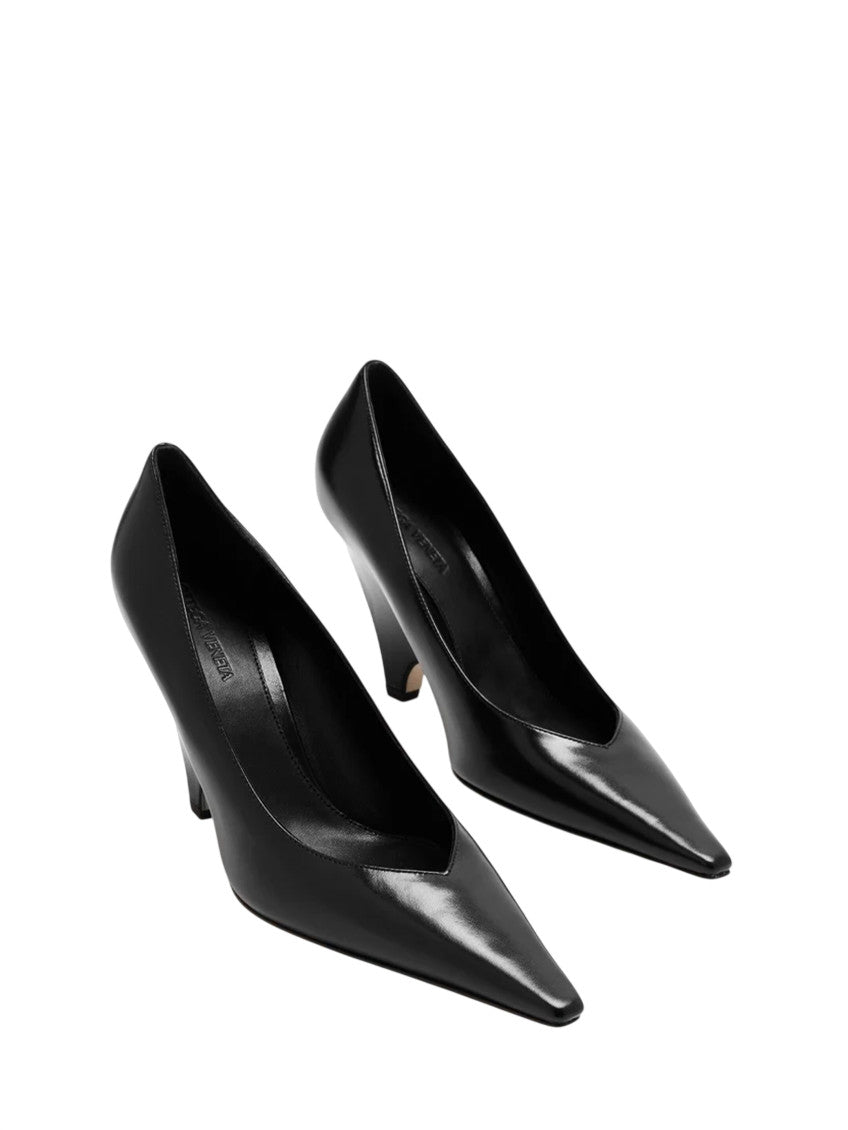 Black Scaletta Leather Pumps 2