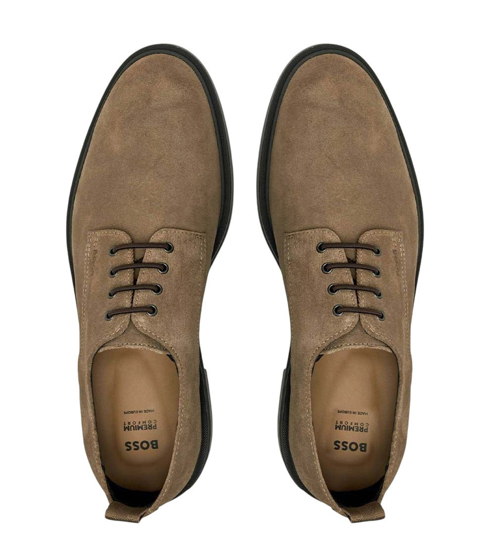 Brown Suede Lace Up Shoes 3