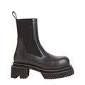 Black Leather Beatle Boots 1