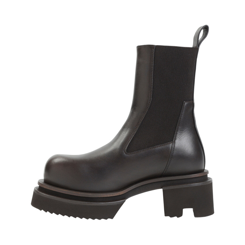 Black Leather Beatle Boots 2