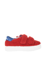 Girls Red Low Sneakers 1