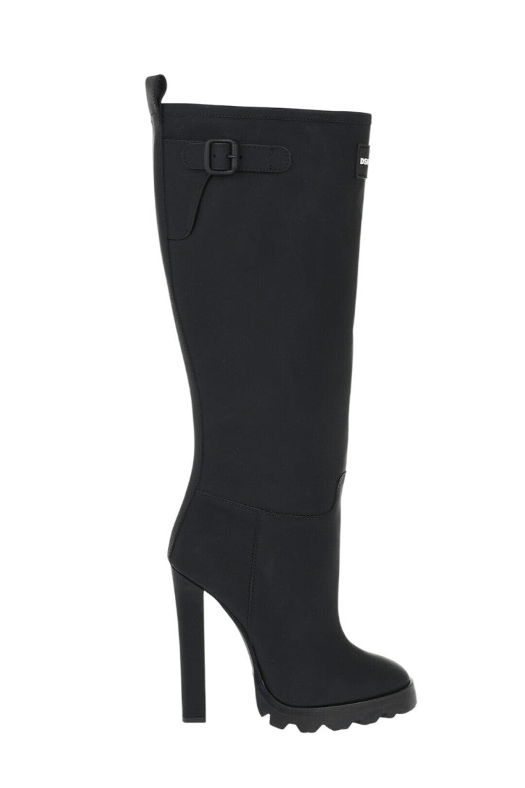 Black Hiking High Boots 1