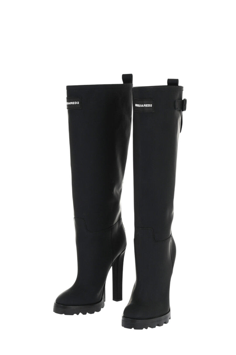 Black Hiking High Boots 2