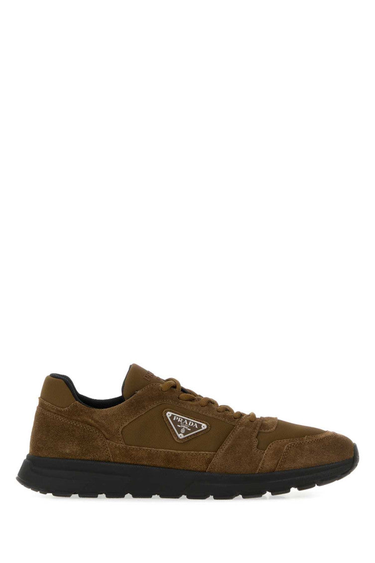 Brown Logo Prax Sneakers 1