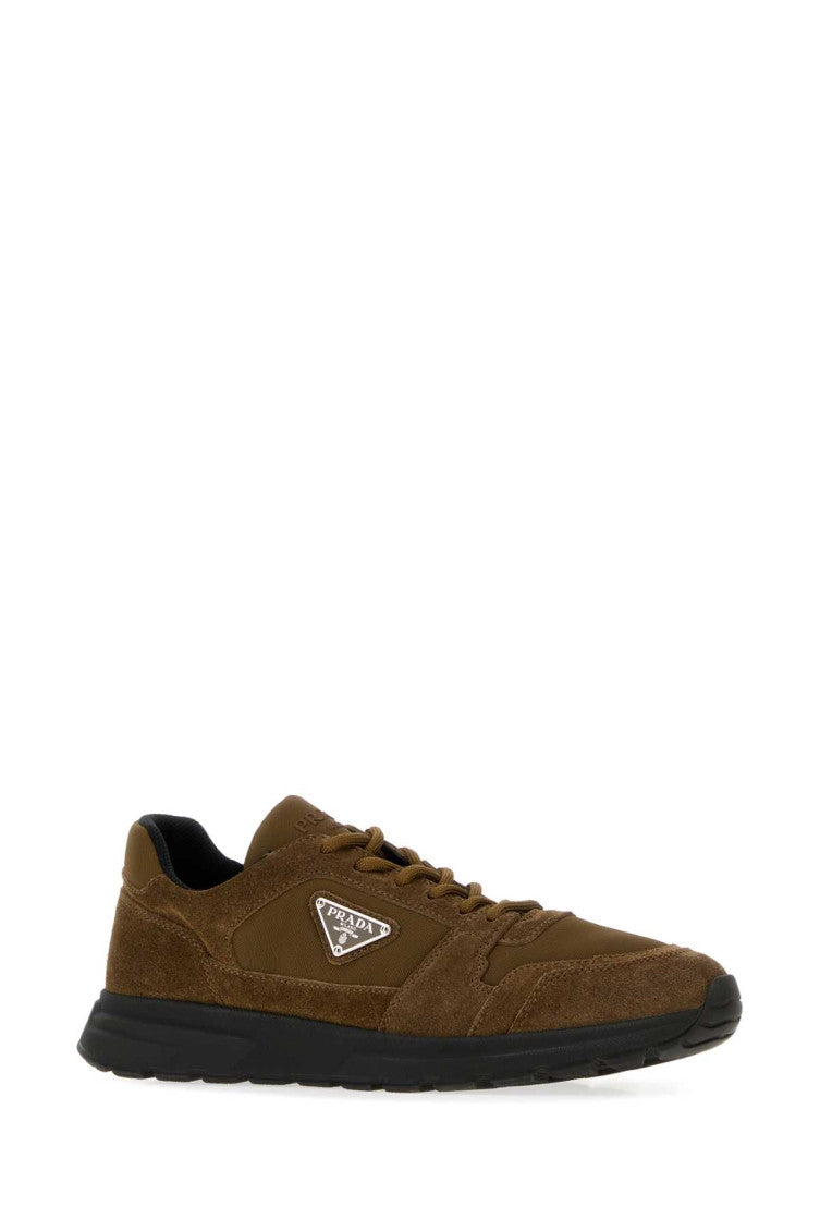 Brown Logo Prax Sneakers 2