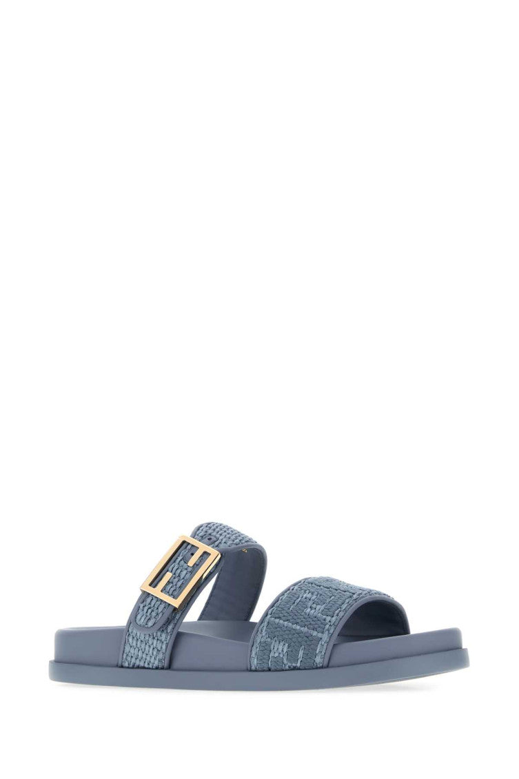 Blue Logo Sandals 2