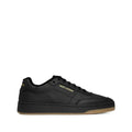 Black Logo Leather Sneakers 1