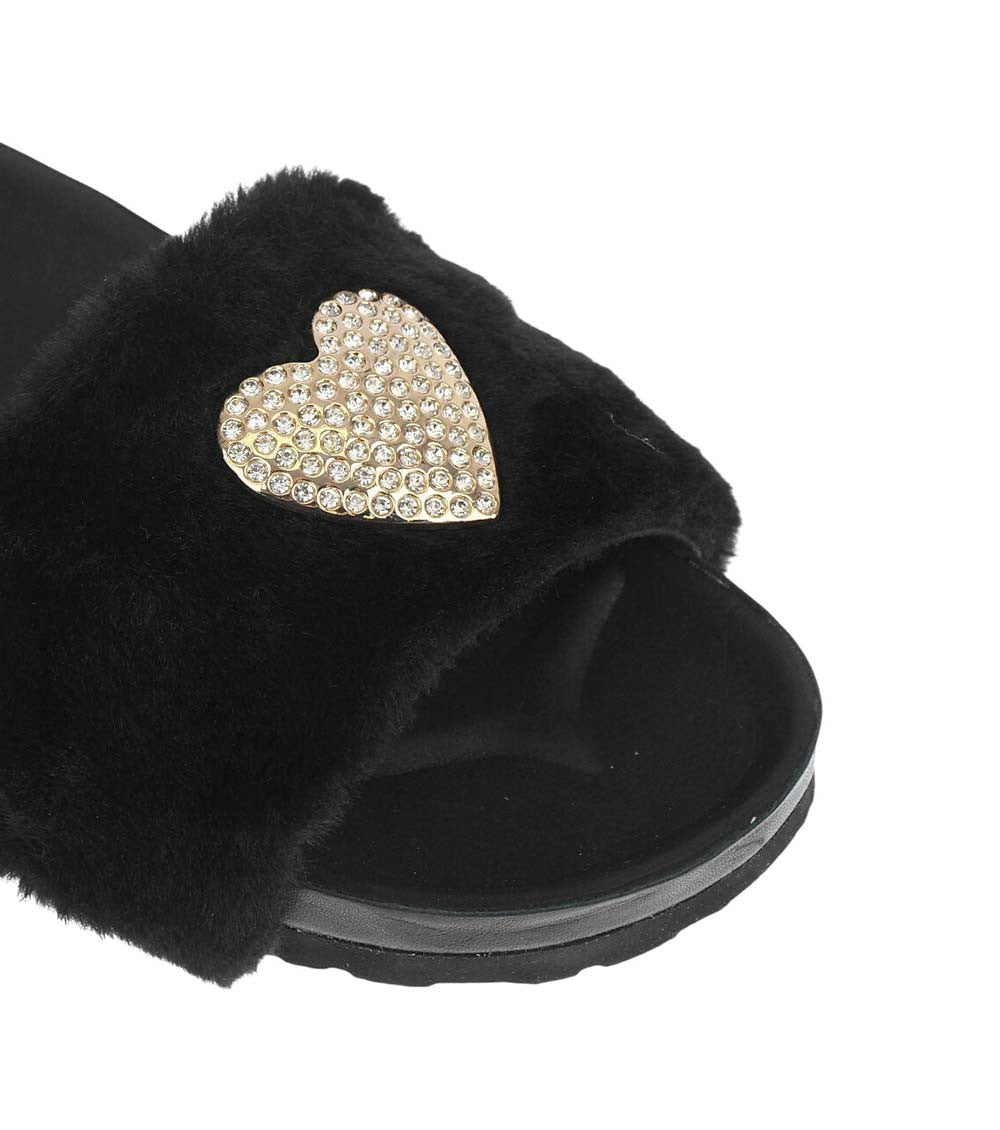 Black Slip-on Slides 4