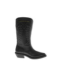 Black Leather Texan Boots 1