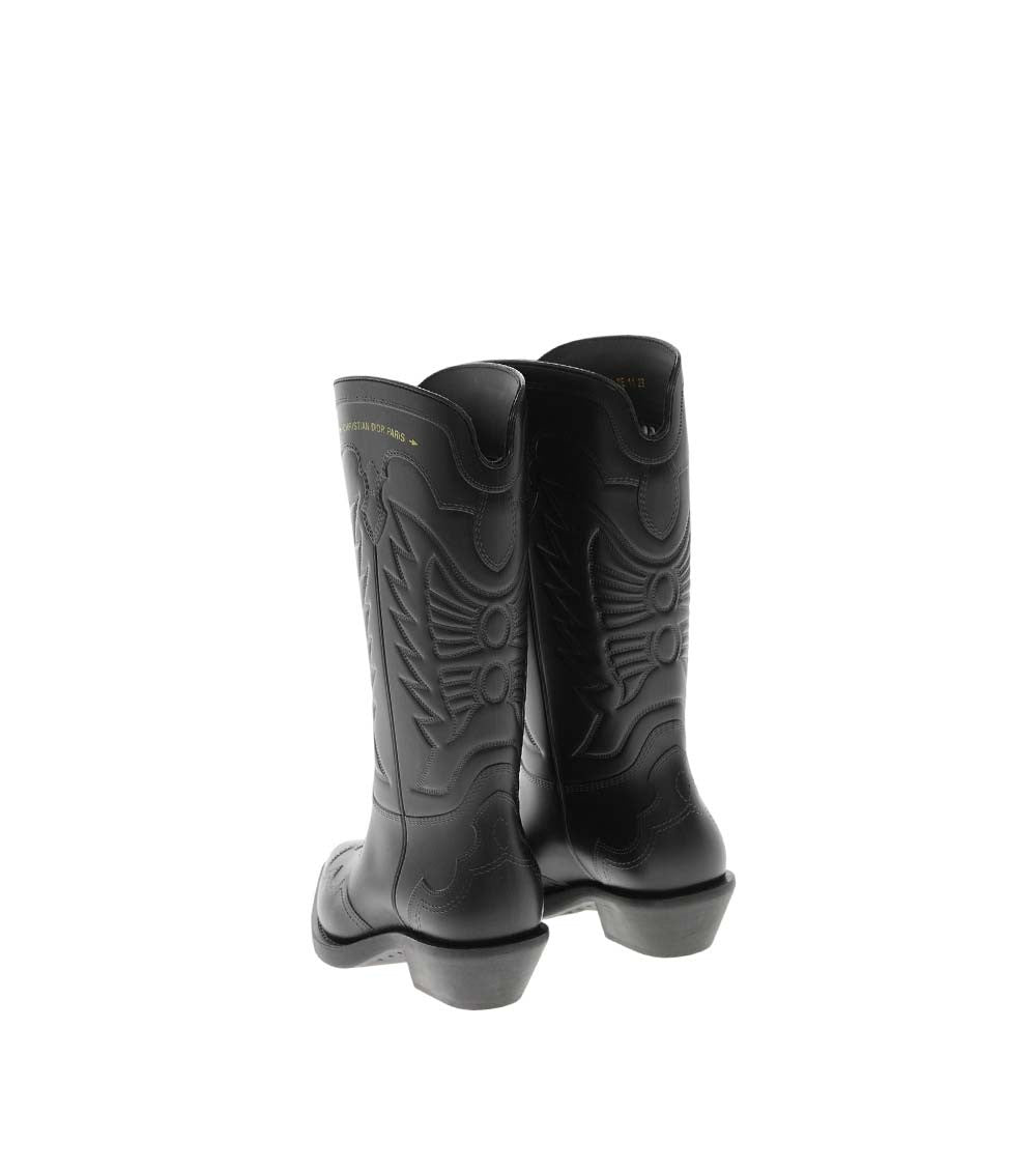 Black Leather Texan Boots 3