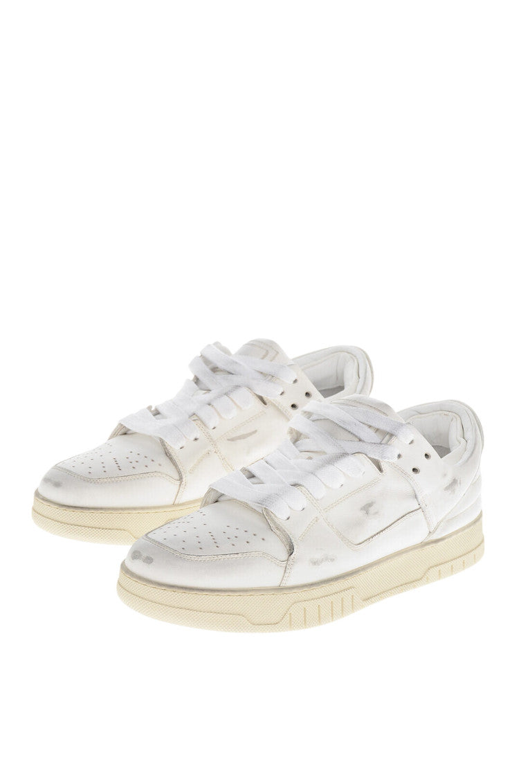 White Low Vintage Sneakers 2