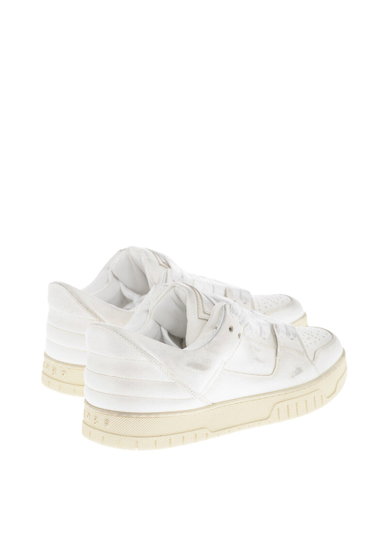 White Low Vintage Sneakers 3