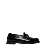 Black Leather Larkin Loafers 1