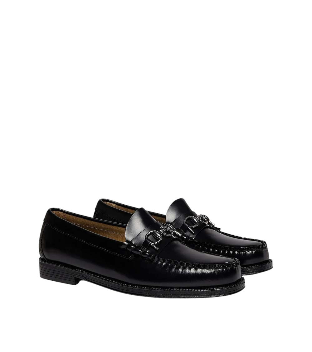 Black Leather Larkin Loafers 2