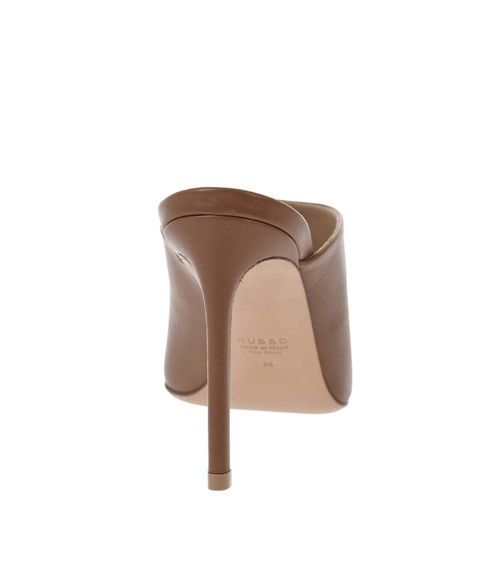 Brown Leather Mules 3