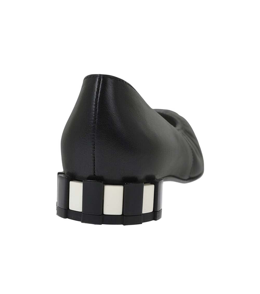 Black Leather Ballet Flats 3