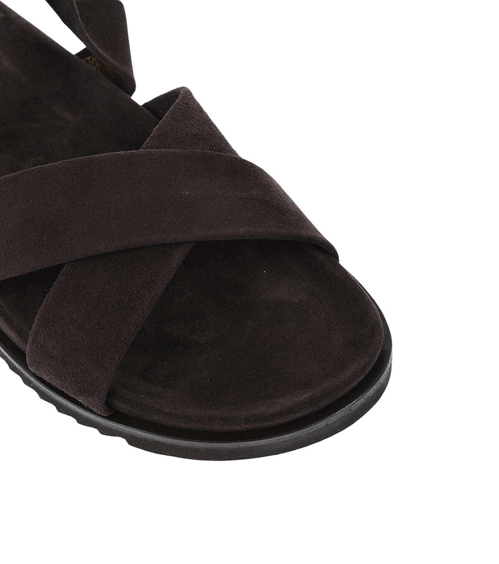 Brown Suede Sandals 4