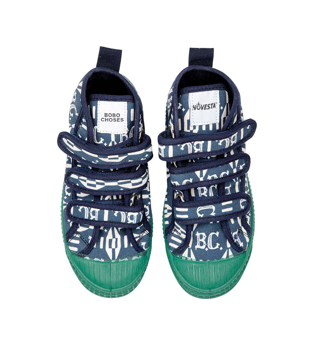 Kids Blue Logo Sneakers 4