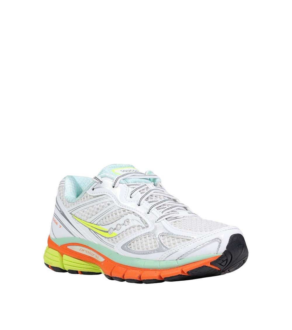 White Color-Block Progrid Sneakers 2