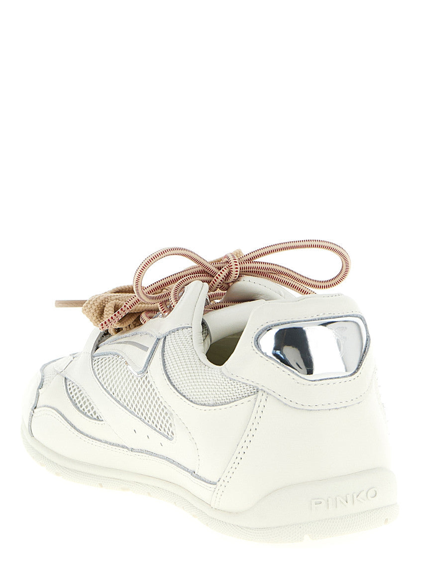 White Lace Up Sneakers 3