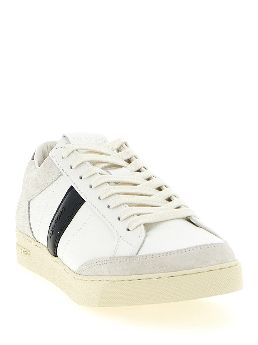 BlackWhite Lace Up Sneakers 2