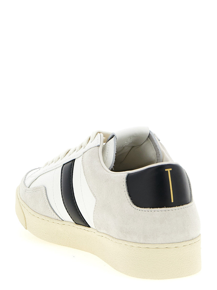 BlackWhite Lace Up Sneakers 3