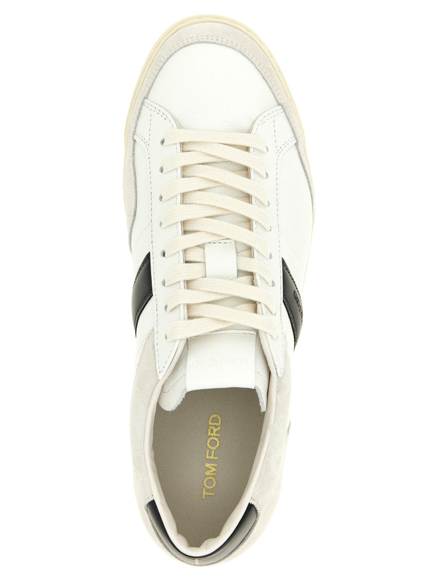 BlackWhite Lace Up Sneakers 4