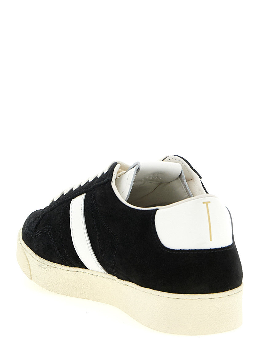 BlackWhite Lace Up Sneakers 3