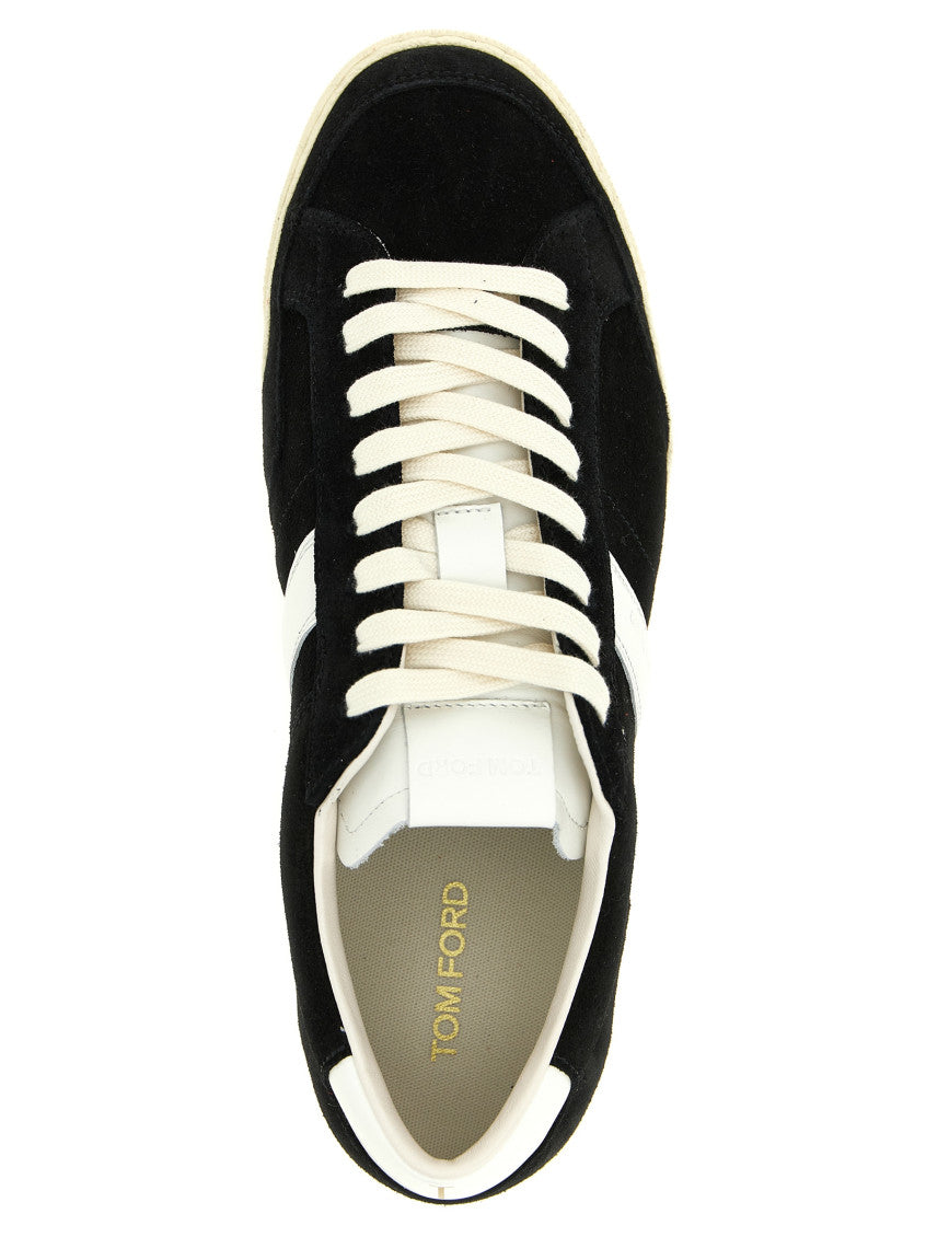 BlackWhite Lace Up Sneakers 4