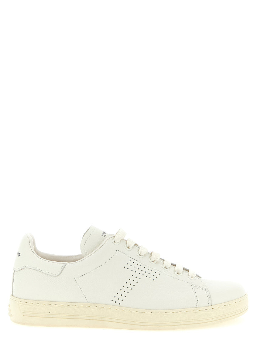 White Lace Up Sneakers 1