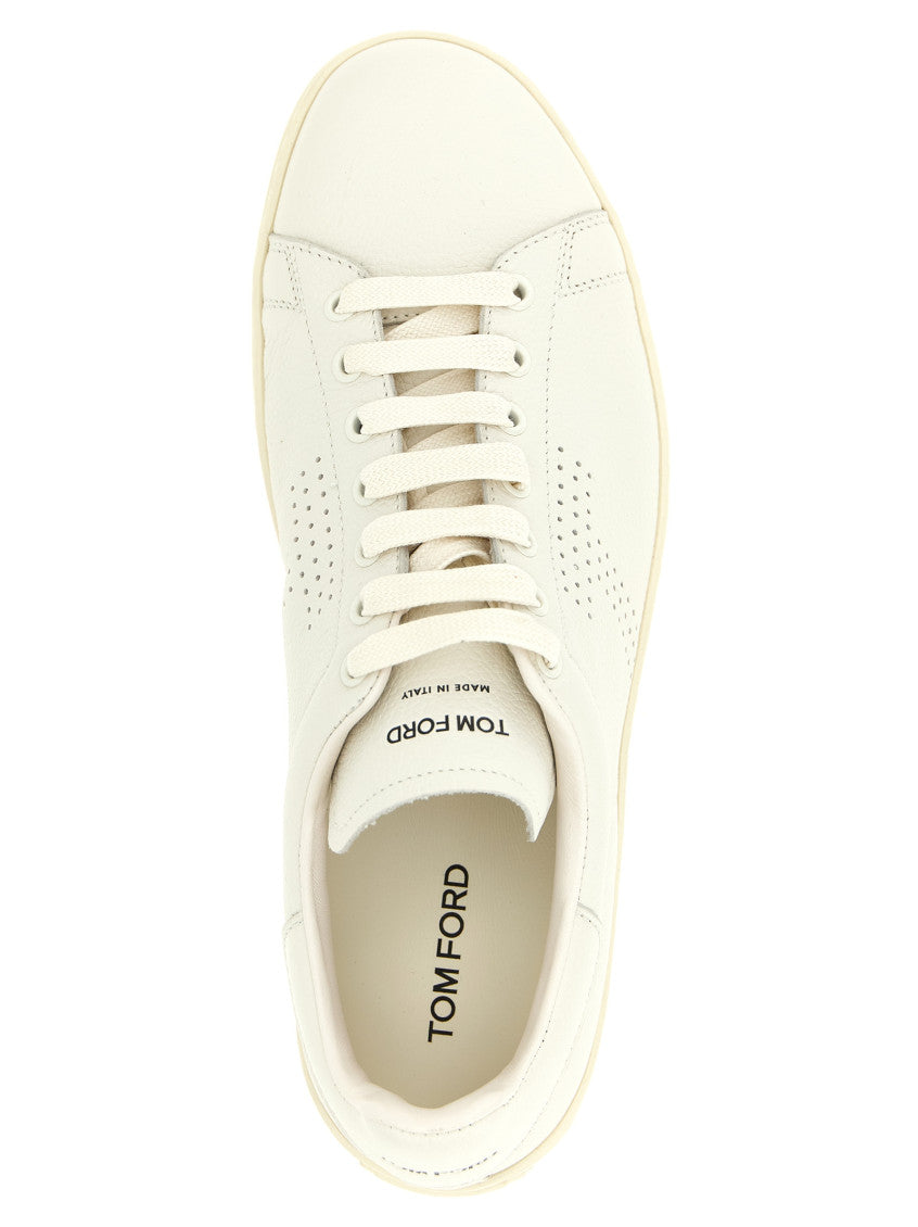 White Lace Up Sneakers 4