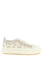 Beige Lace Up Sneakers 1