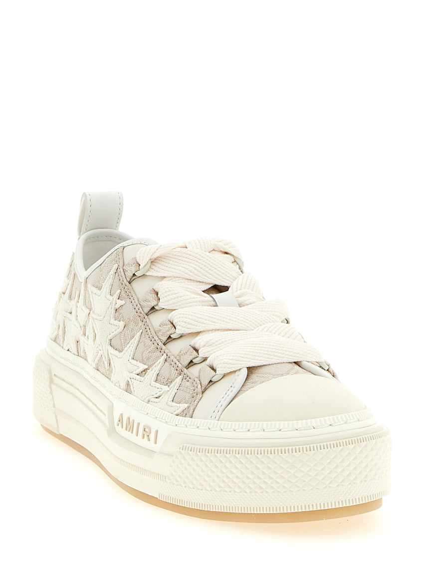Beige Lace Up Sneakers 2