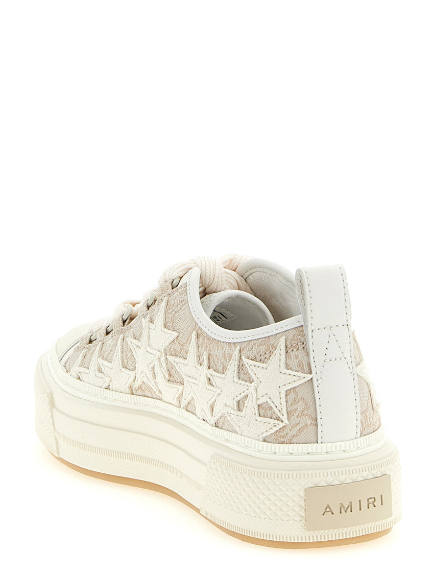 Beige Lace Up Sneakers 3
