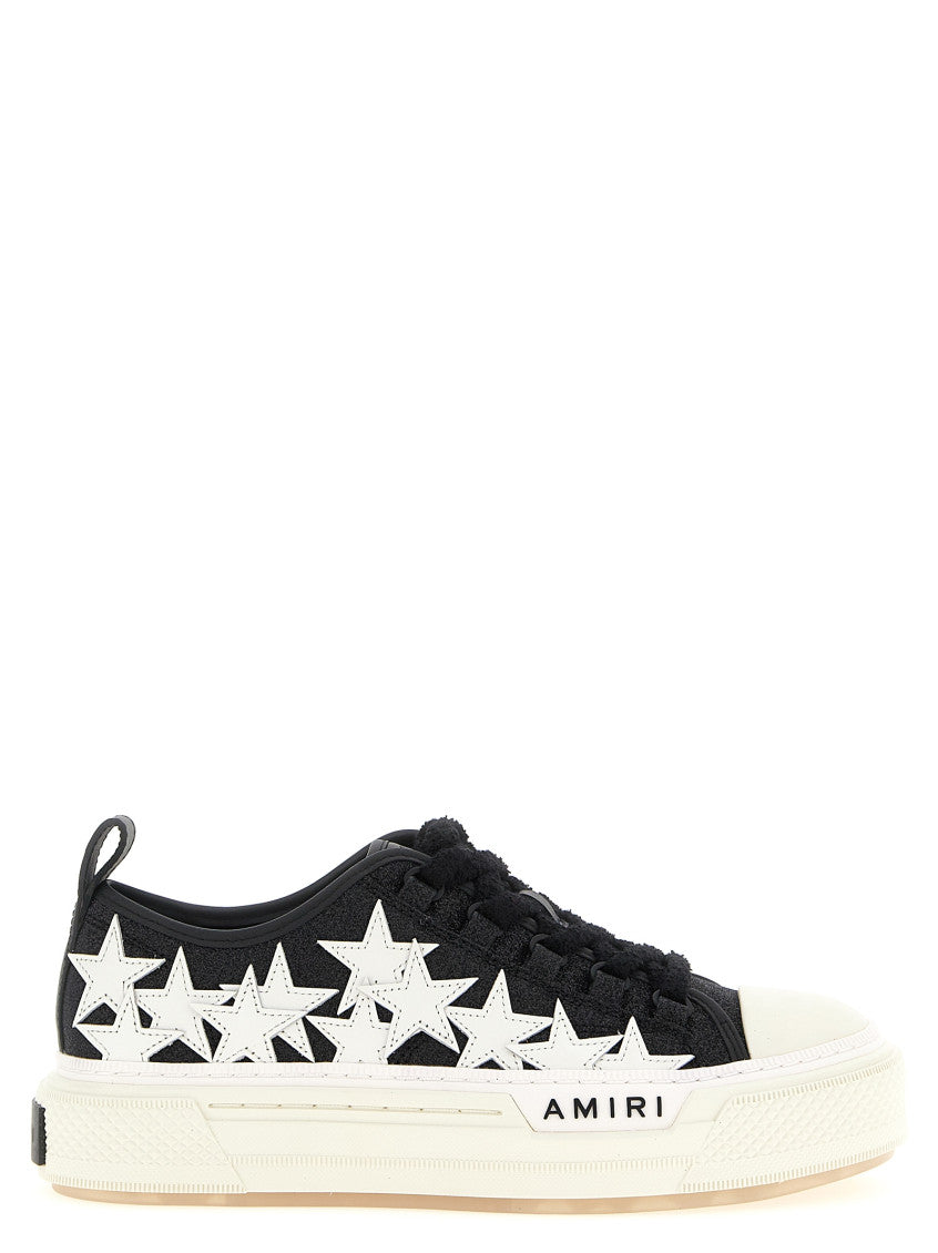 BlackWhite Lace Up Sneakers 1
