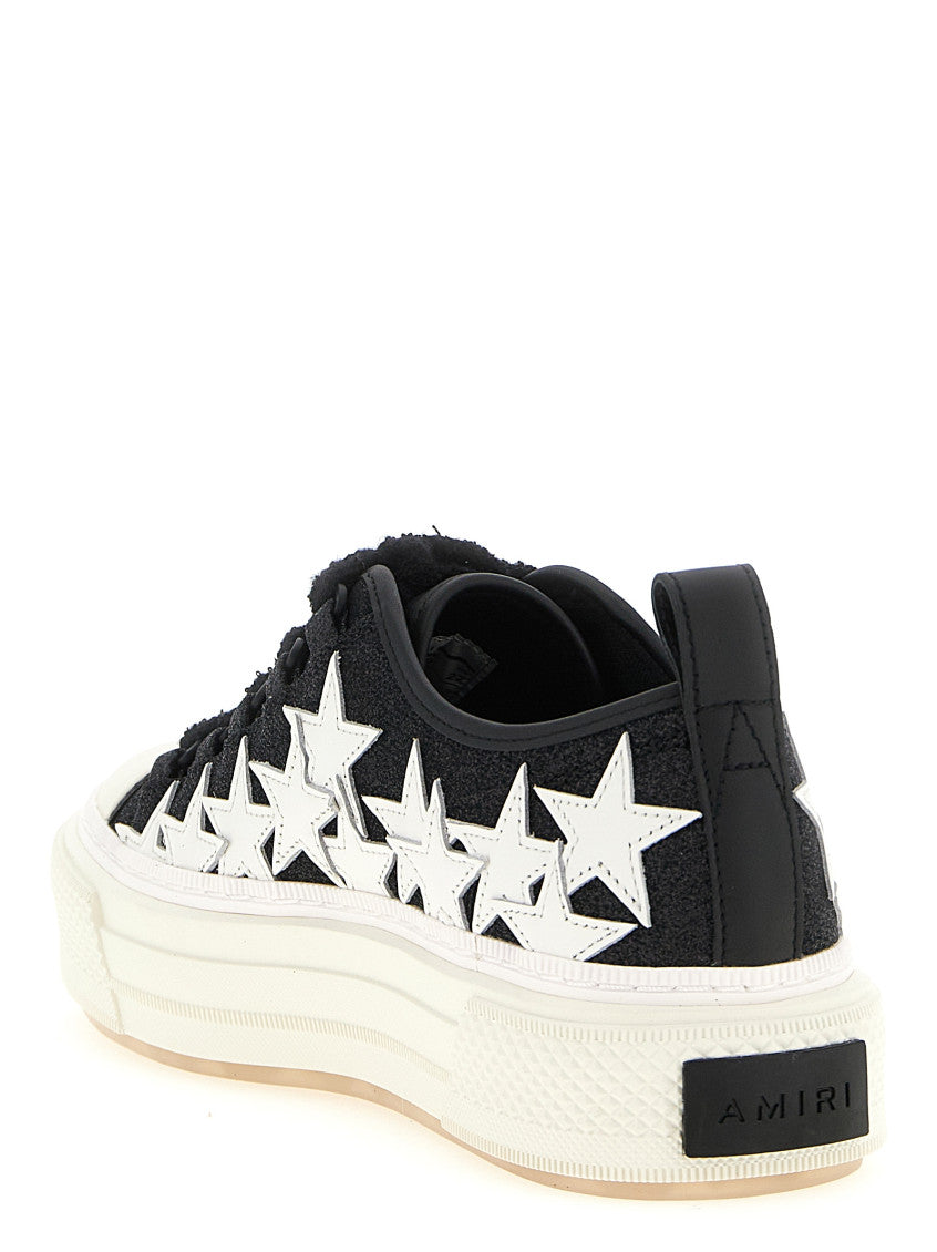 BlackWhite Lace Up Sneakers 3