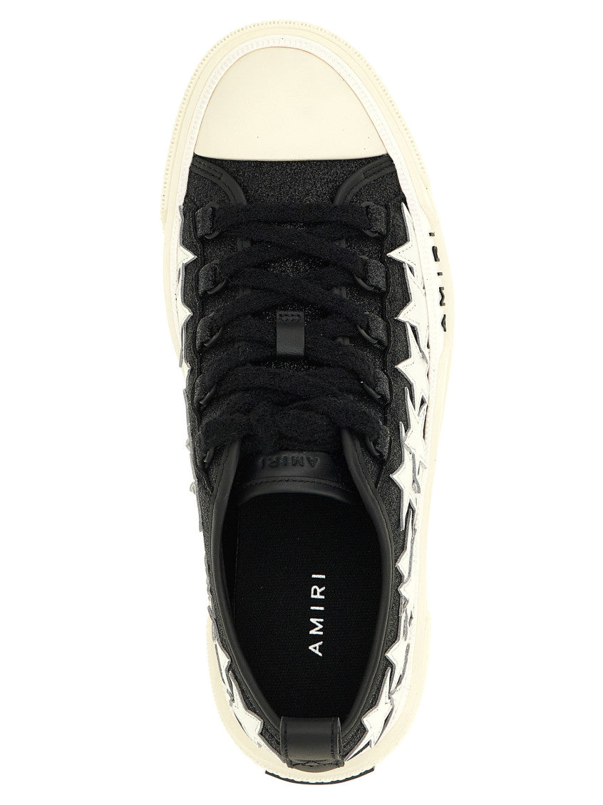 BlackWhite Lace Up Sneakers 4