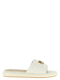 White Slip On Slides 1