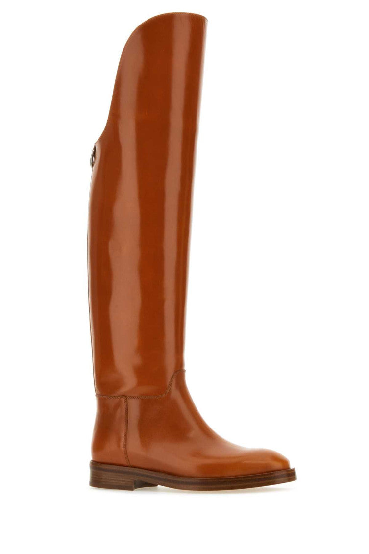 Brown Leather Equestran Boots 2