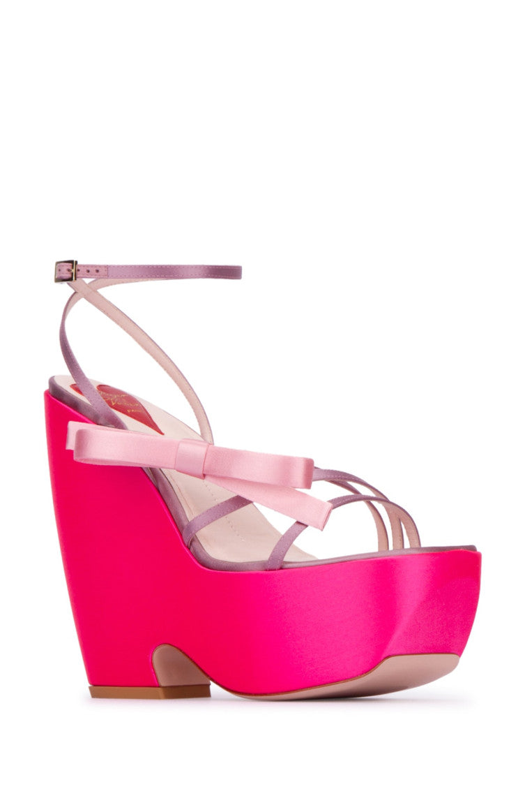 Pink Choc Bow Heels 2