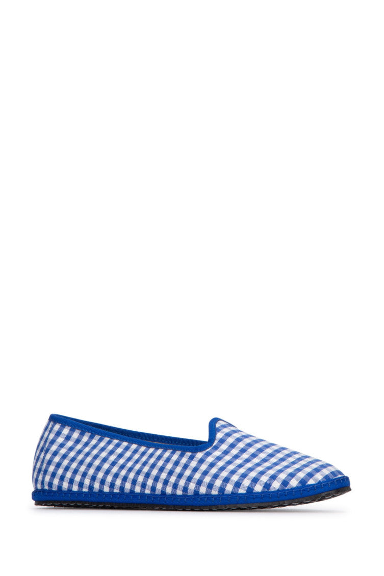 Blue Check Loafers 2