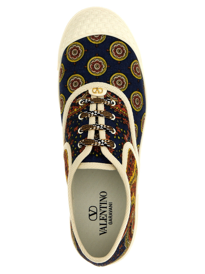 Multicolor Lace Up Sneakers 4