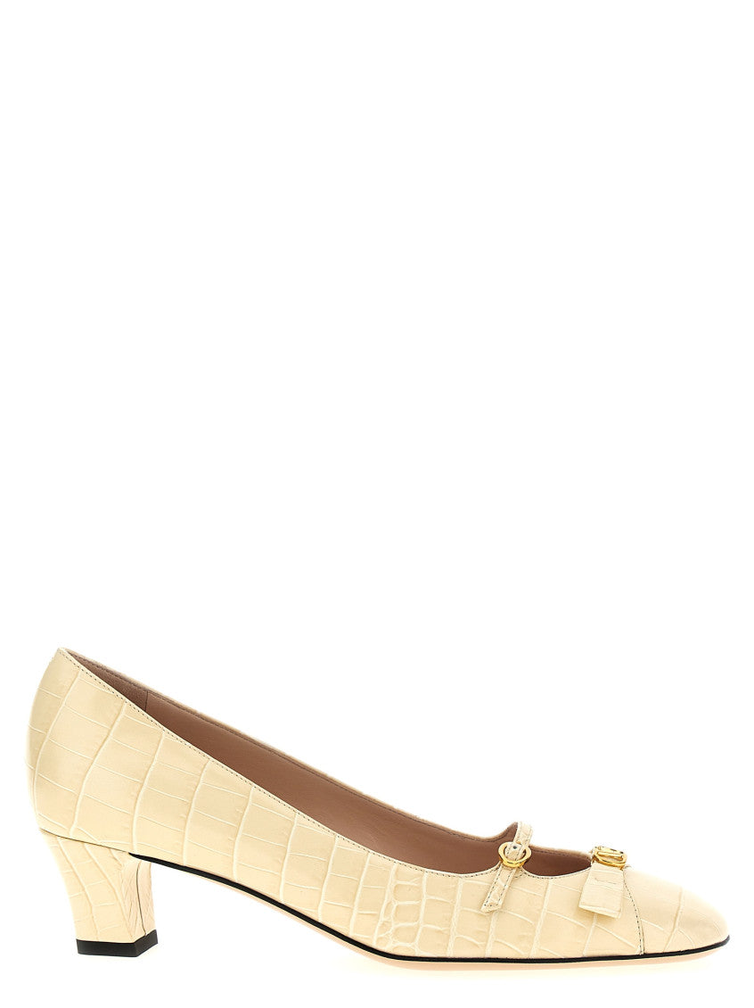 White Pointed Toe Pumps 1