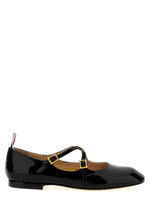 Black Leather Ballet Flats 1