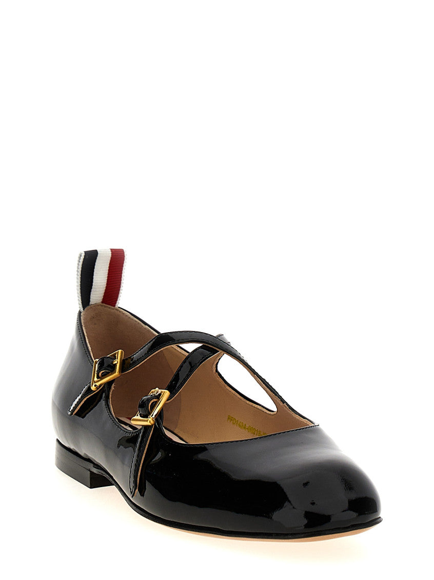 Black Leather Ballet Flats 2