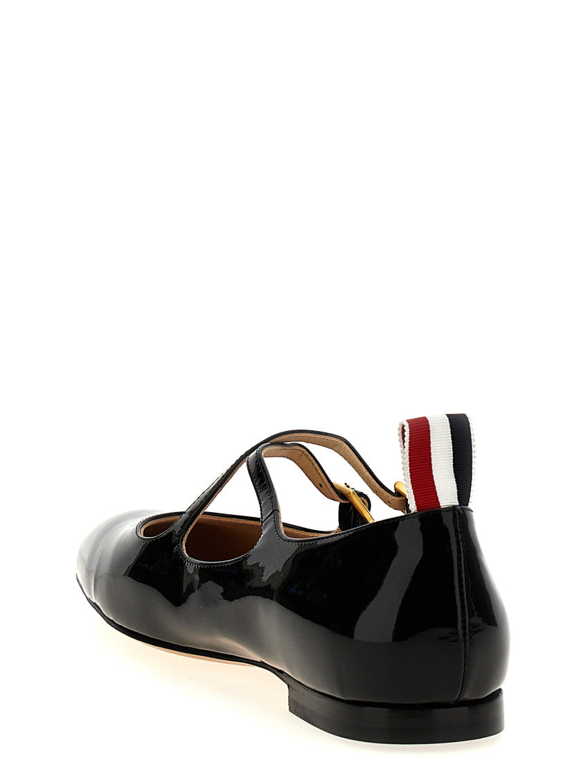 Black Leather Ballet Flats 3