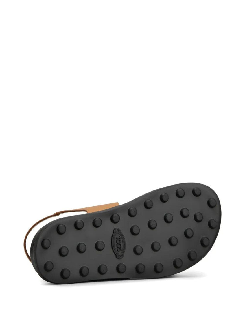 Brown Leather Strappy Sandals 5