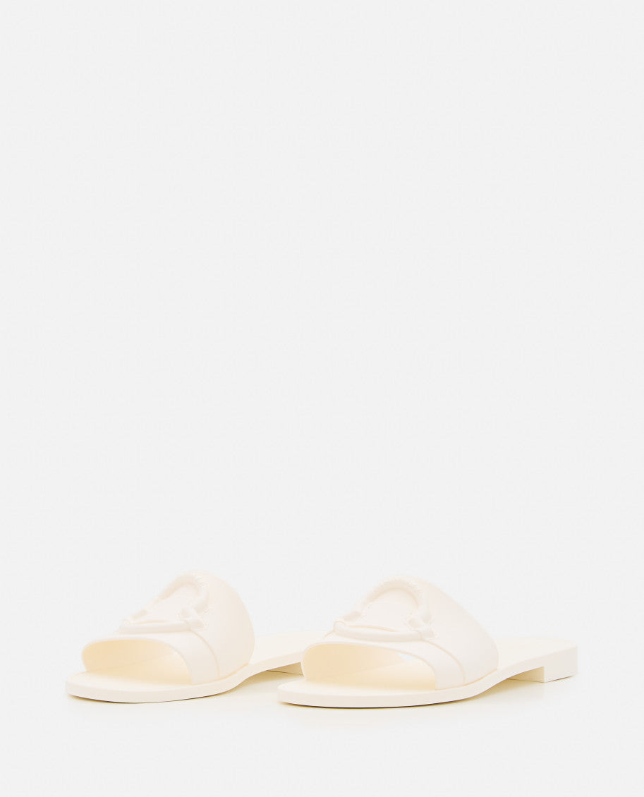 White Logo Sandals 2