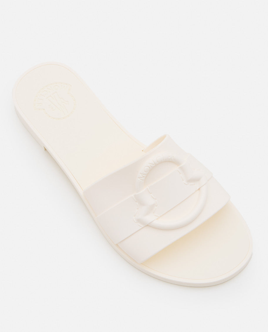 White Logo Sandals 4