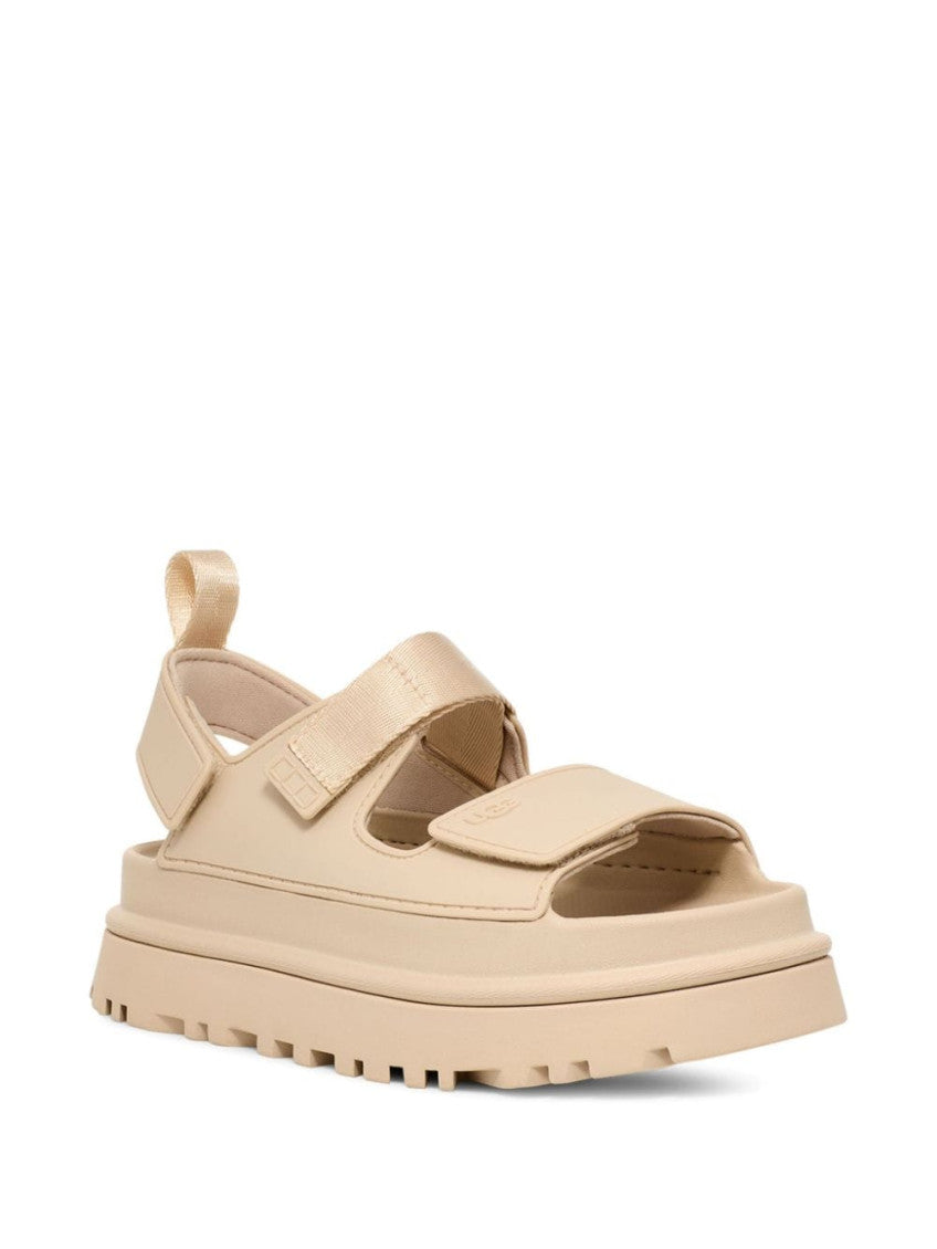 Beige Logo Sandals 5